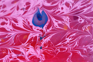 Production blue pink flower paint texture №50865