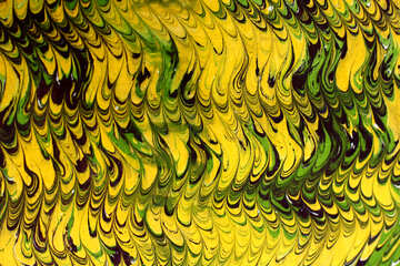 Abstrato amarelo e verde pintura fundo de textura de pele de cobra №50921