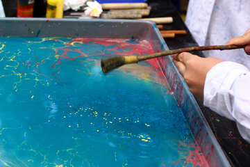 Pintura al pincel y pintura al agua №50928