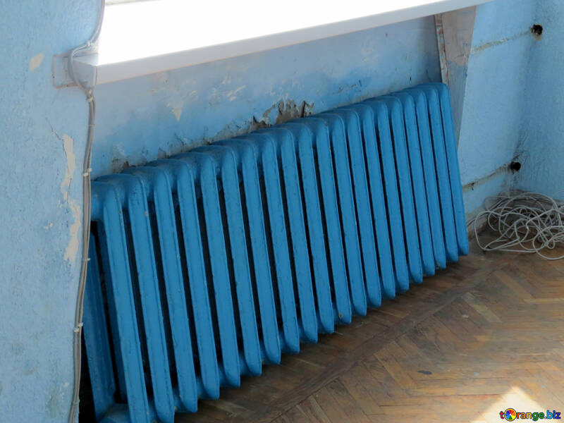 heating battery radiator heater blue №50535