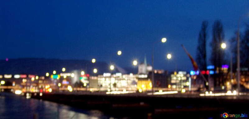Blurred city lights №50155