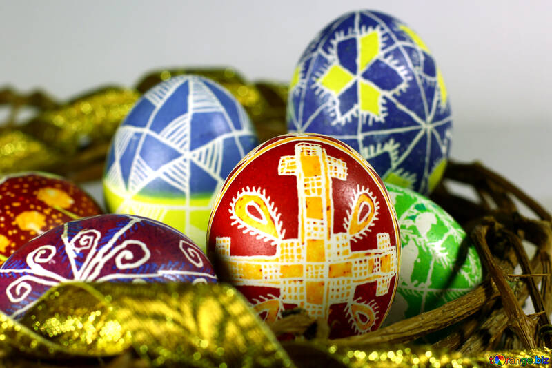 Easter colored eggs №50283