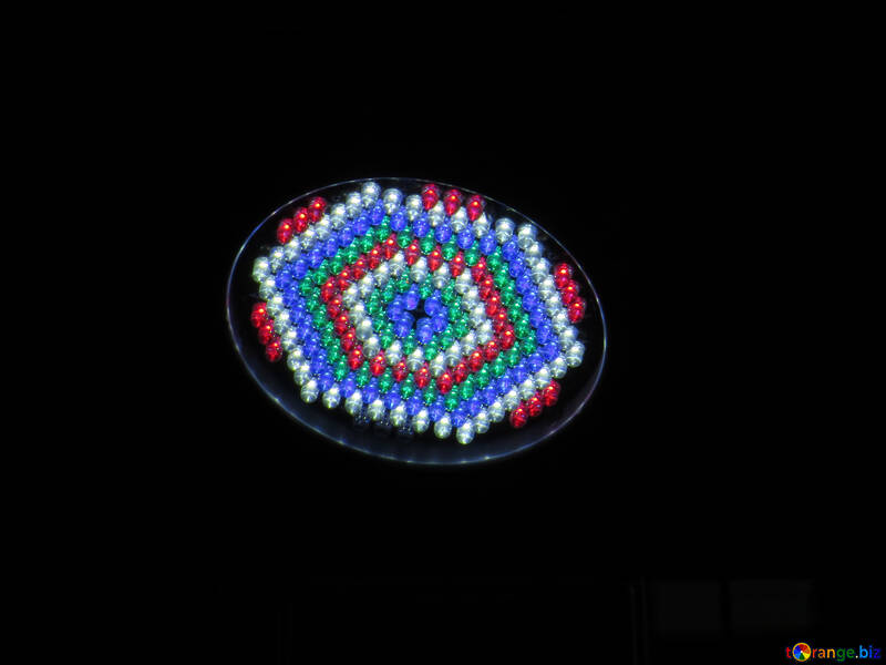 colored polygon lamp №50549