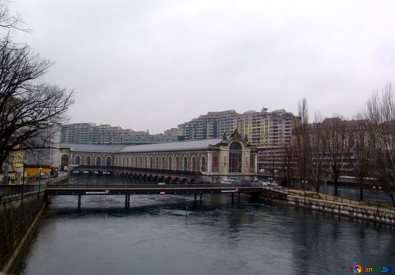 Міст через річку в Женеві №50088