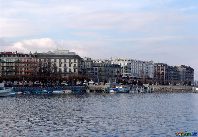 The embankment of the Geneva lake №50097