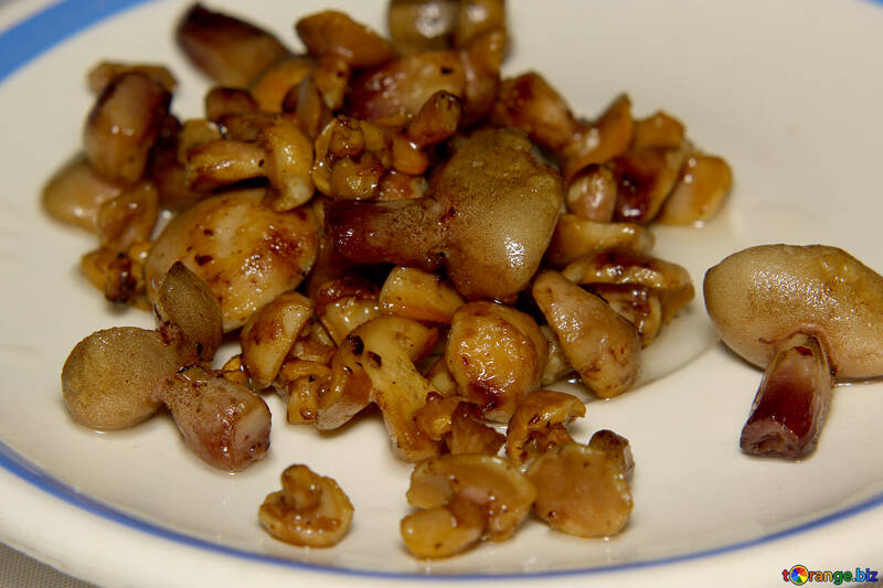 fried mushrom potato grain food №50633