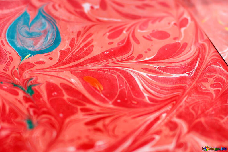 Red swirls rouge paint №50874
