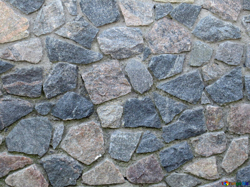Texture stone wall made of rocks. №50516