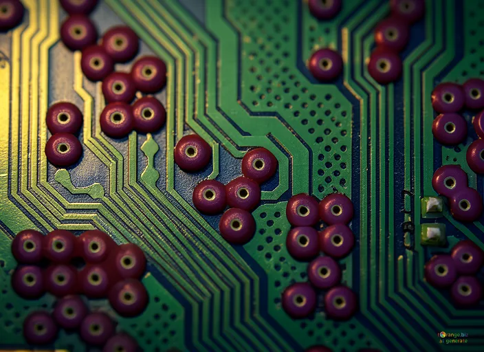 Відреставрована люксова версія circuit electronic board lines pattern №51568