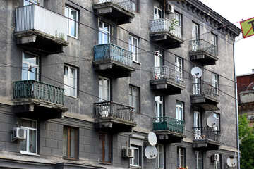 Buildings balconies Block of flats apartment №51732