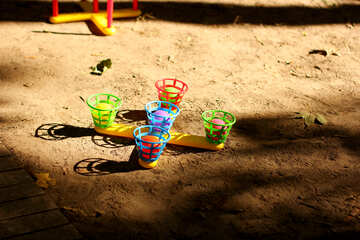 Sandkasten mit Spielzeug №51100
