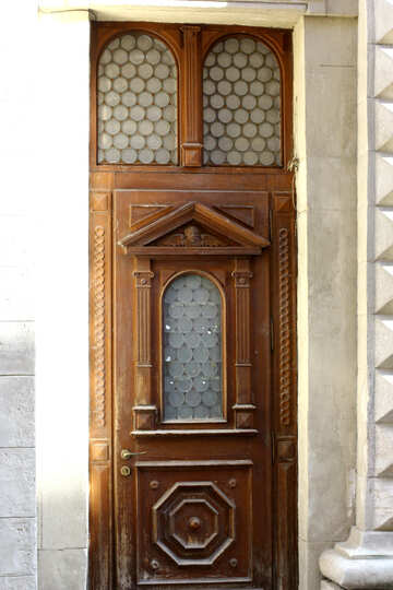 Wooden door  retro №51651