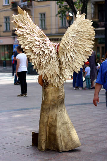 Estatua de ángel de hada humana №51817