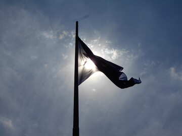 Eine Flagge und ein Himmel №51286