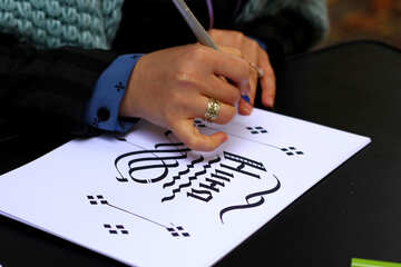 hands person writing №51050