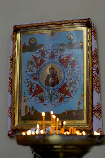 Torre en suelo pintura candels altar altar №51689