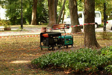 Generator in park Trees №51048