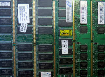 Motherboard ram chip logic circuit board №51587