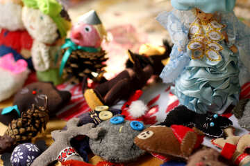 doll weird art christmas decorations toy №51060