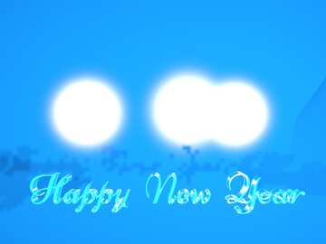 Happy New Year blue background