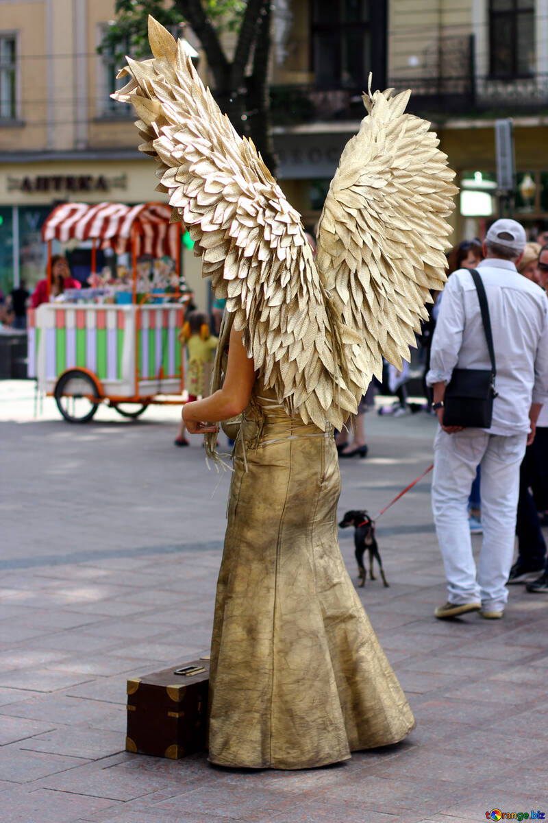 Anjo com asas de ouro №51819