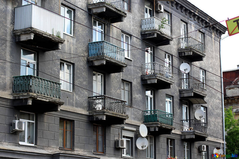 Buildings balconies Block of flats apartment №51732