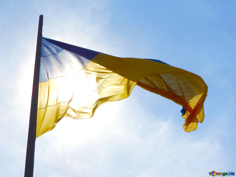 Ukraine Flagge unter der Sonne №51272