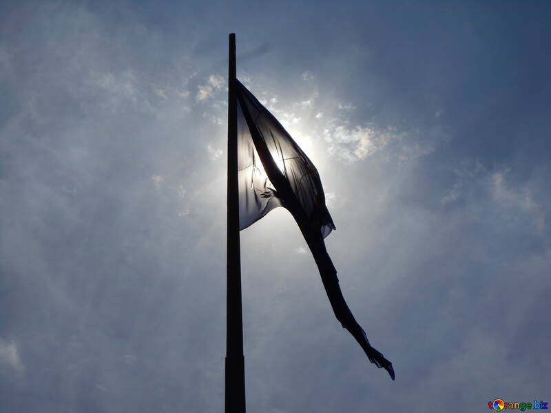 Bandera en frente del sol №51259
