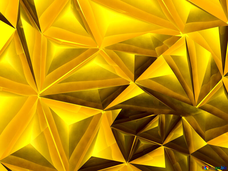 Polygon gold background №51586