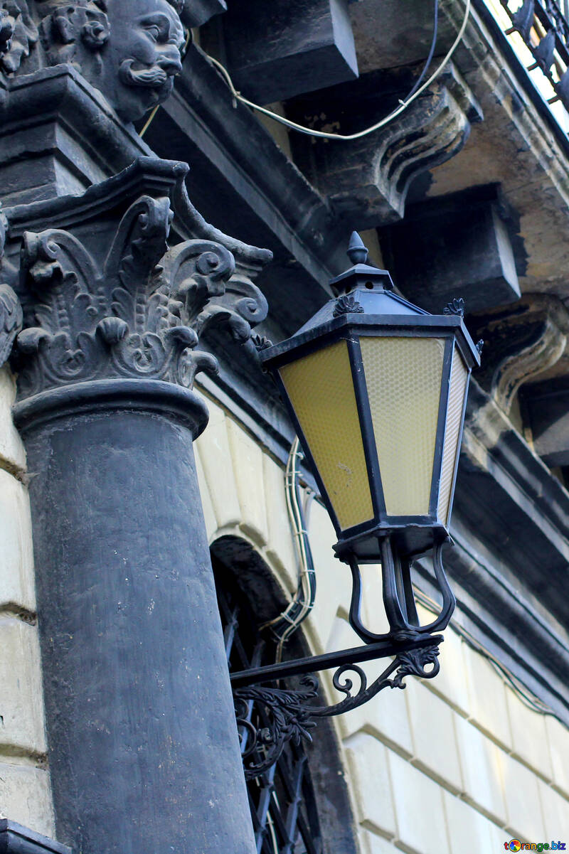 Street lamp on building №51936