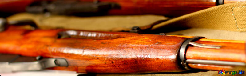 Red and other warm colored streaks guns piece of wood №51191