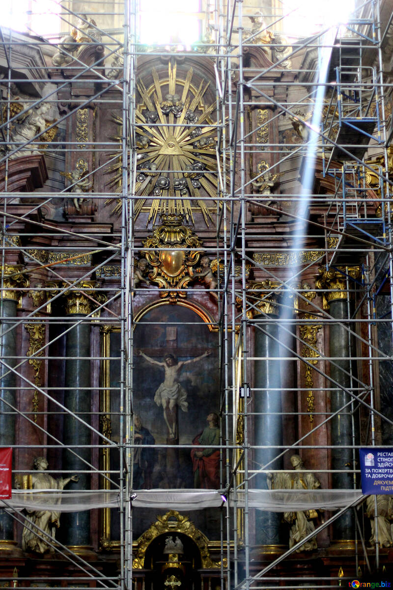 Construction  scaffolding church religious №51848