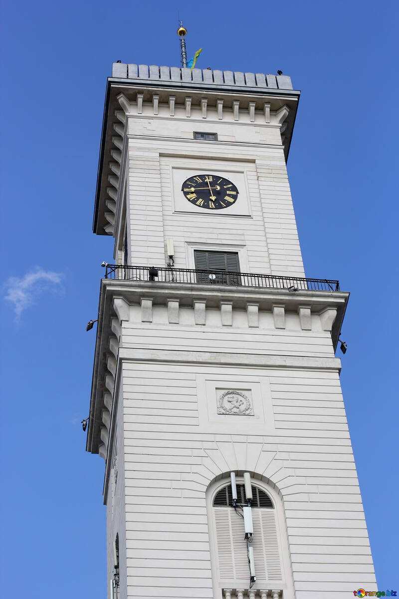Torre reloj blanco №51894