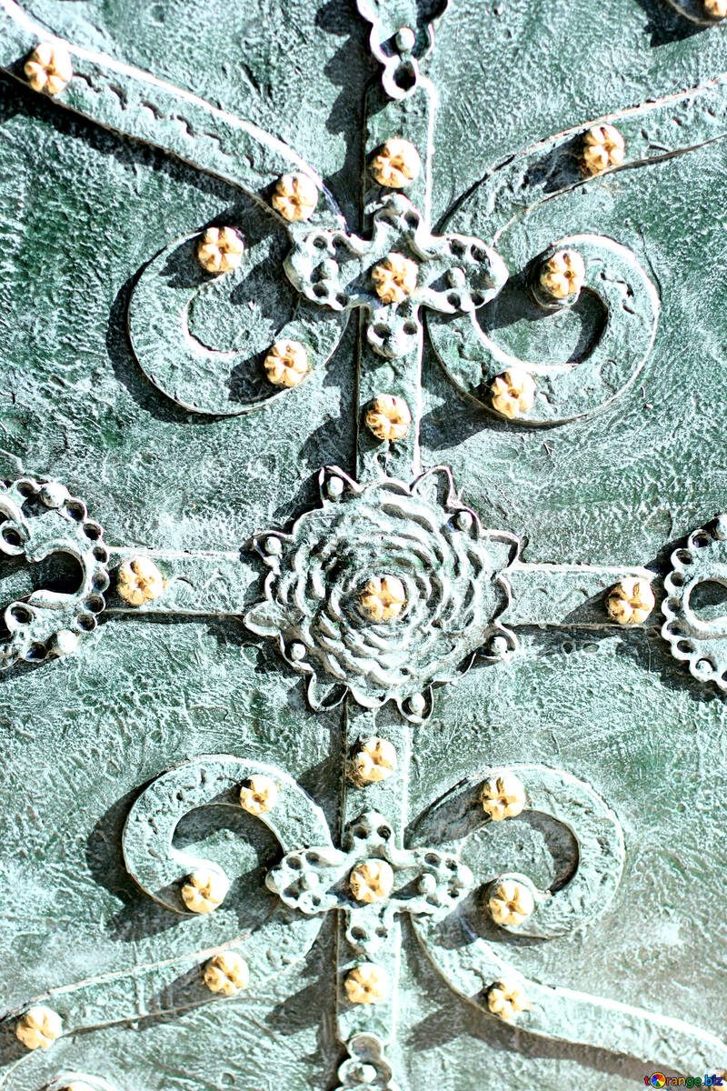 Ein altes abstraktes Kunstwerk vermutlich grünes thingy Kreuz №51603