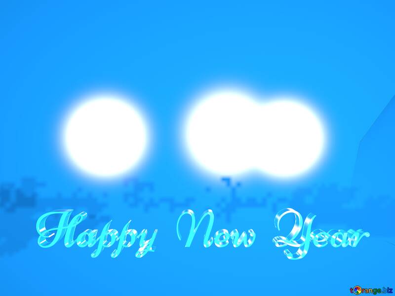 Happy New Year blue background №51523