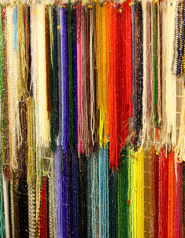 Multi-colored skeins of yarn №52698