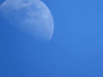 Luna sobre fondo azul №52126