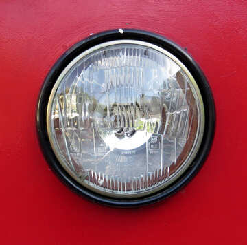 Red card old  headlamp Light bulb headlamps №52162