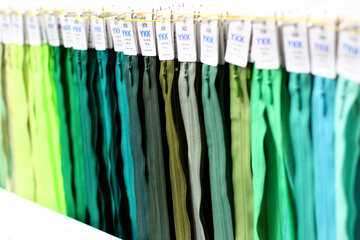 color cloth zippers №52896