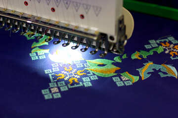 布デザインパターンミシン縫製 №52571
