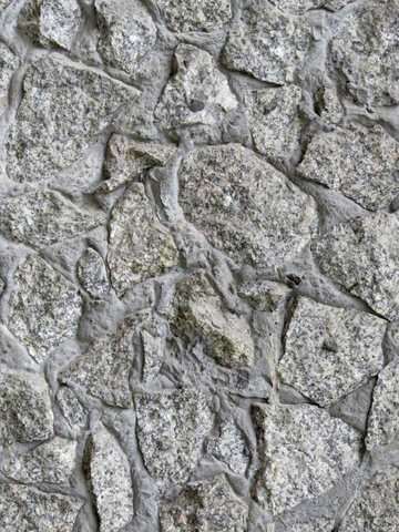 Una pared gris crepita pavimento de piedra №52378