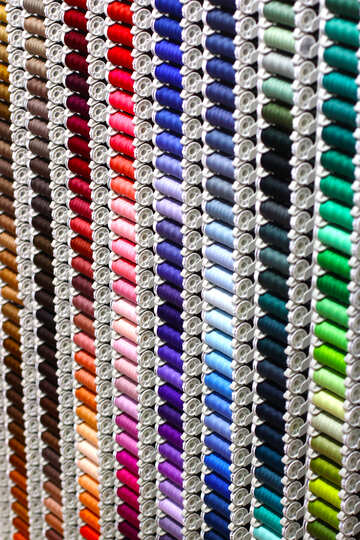 Randagi di colori Asciugamani in nastro di cotone con filo colorato №52894