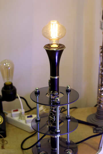very weird electric lamp candle bulb №52884