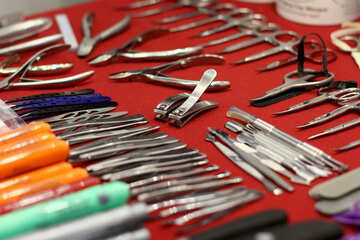 lots of tools Metal handles instruments №52999