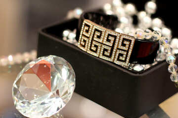 diamond and a bracelet gems jewelry №52793