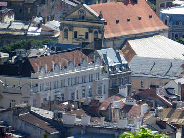Будинки багато  старих дахів будинків №52099
