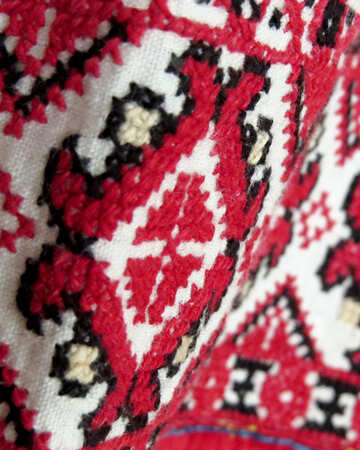 red pattern carpet №52377