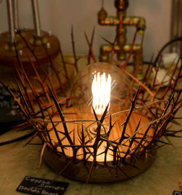 ランプ彫刻電球 №52883