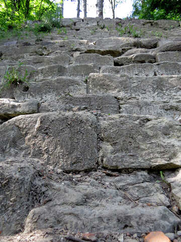Royal stone stairs rock Bricks №52076