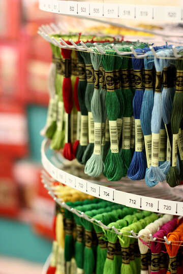 Thread yarn string colorful rack №52721